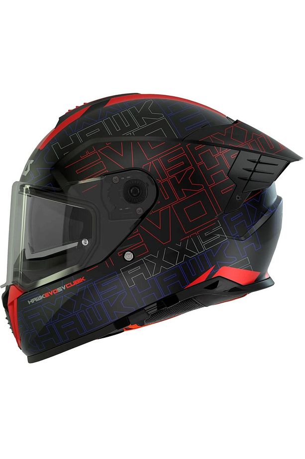 MOTORÜZGAR'DAN AXXİS Hawk Evo SV Cubik B4 Mat Fluo Turuncu FULL FACE KASK - 3