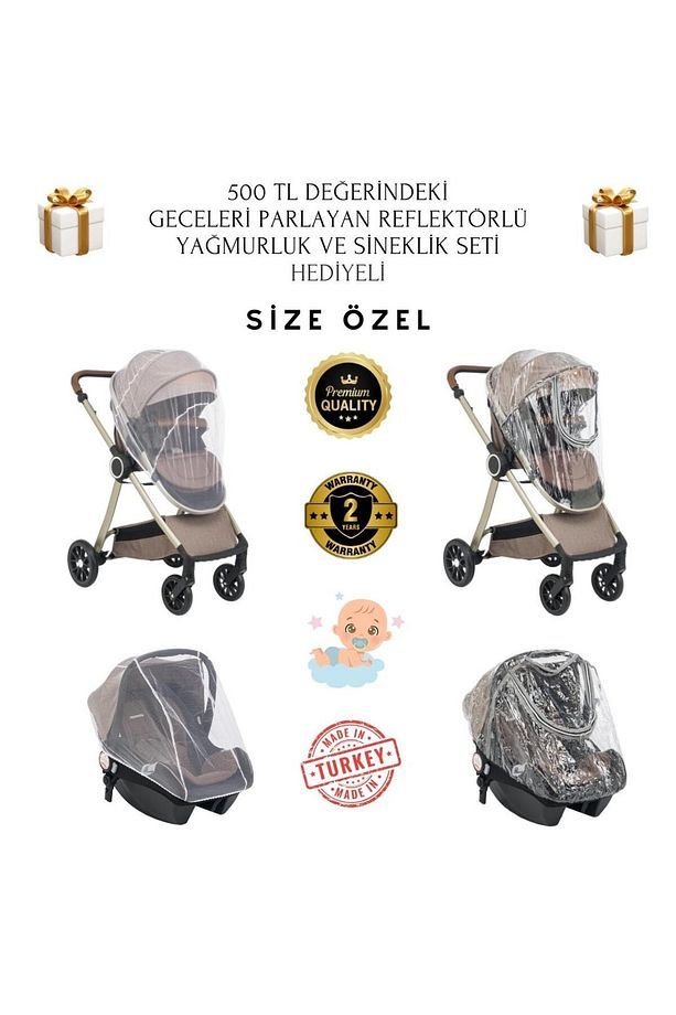 Range Çift Yönlü 6 In 1 Yeni Nesil Travel Sistem Bebek Arabası - 4
