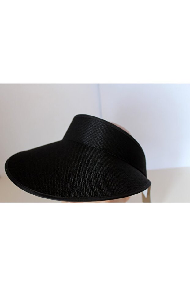 Black Visor, Straw Hat - 3