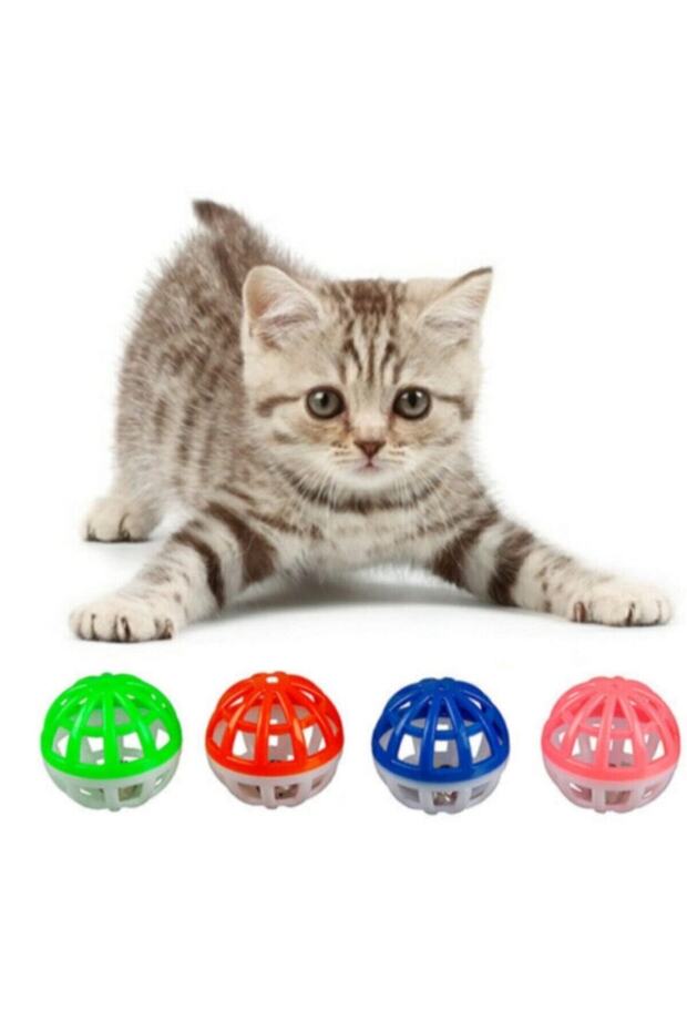 Cat Toy Bell Ball 4 Pack