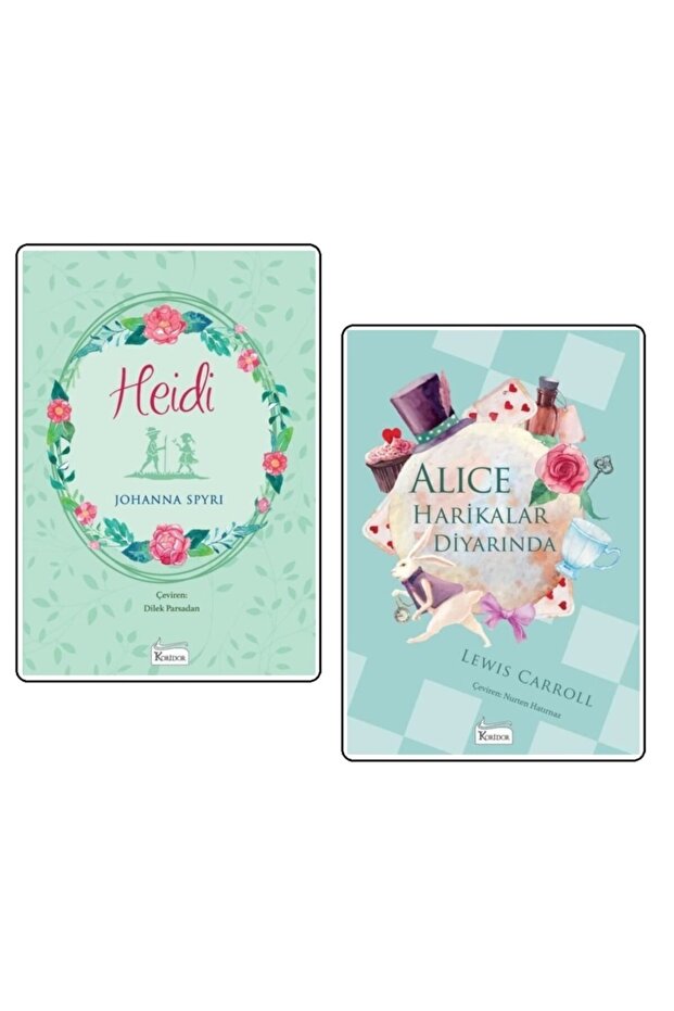 Heidi ### Alice Harikalar Diyarında ### Bez Ciltli 2'li Set