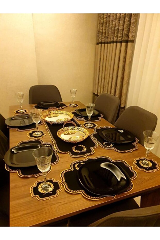 Amerikan Servis Ve Runner Seti (4 Parça) - 4