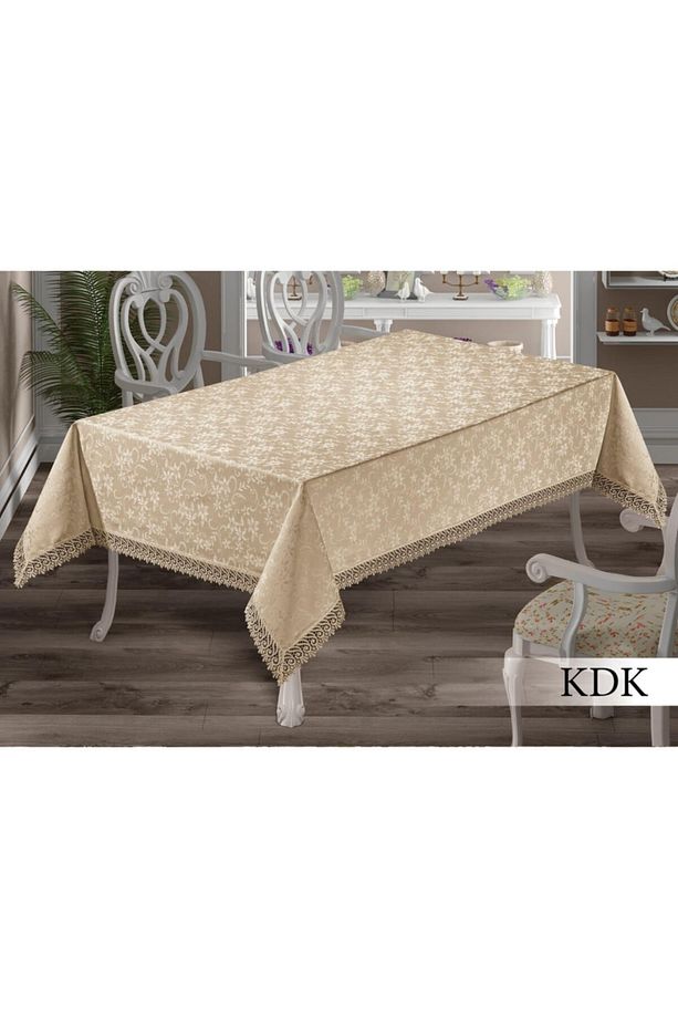 Kdk Model Kenar Güpürlü Masa Örtüsü Vip Kalite - 4
