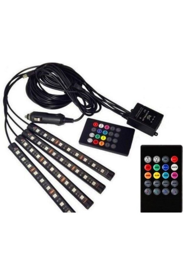In-Car Lighting Controlled, Music-Sensitive 9 LED Underfoot Led
