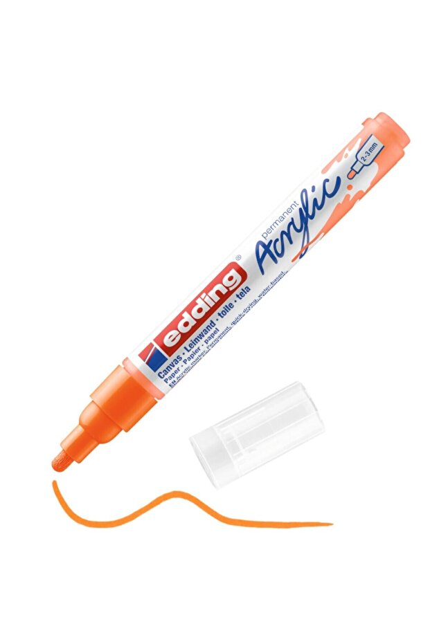5100 Acrylic Marker Pen 2-3mm Round Tip Highlighter Orange 066