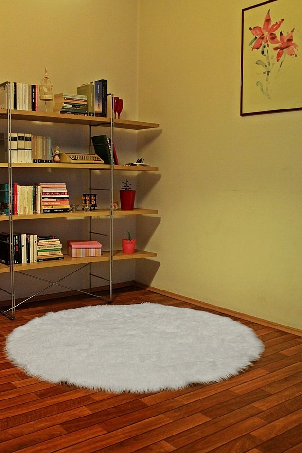 Peluş Yuvarlak Halı