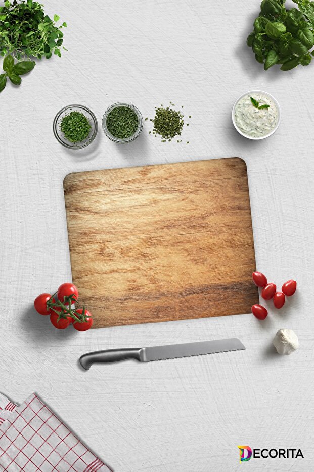 Wooden Look | Glass Cutting Board - Glass Cutting Board | 29cm X 34cm
