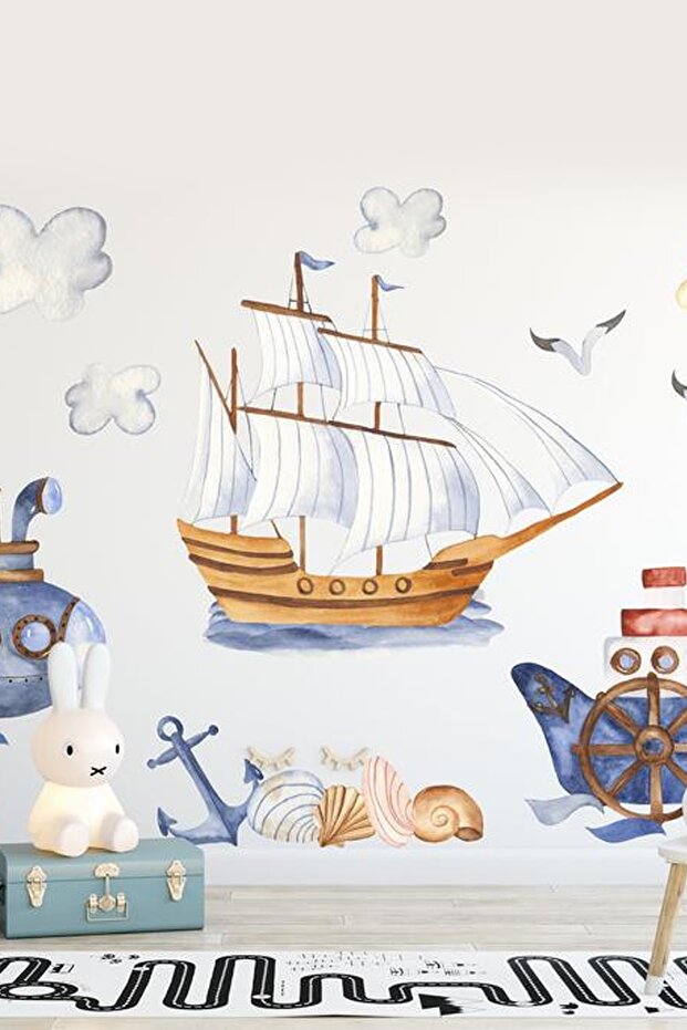 Deniz Maceraları Duvar Stickerı - 1