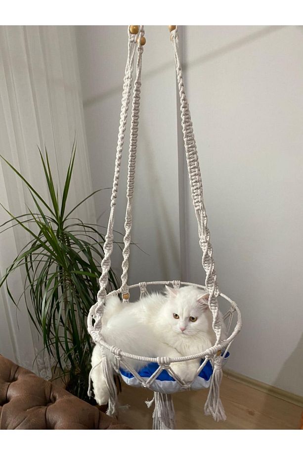 Makrome Kedi Salıncağı - 5
