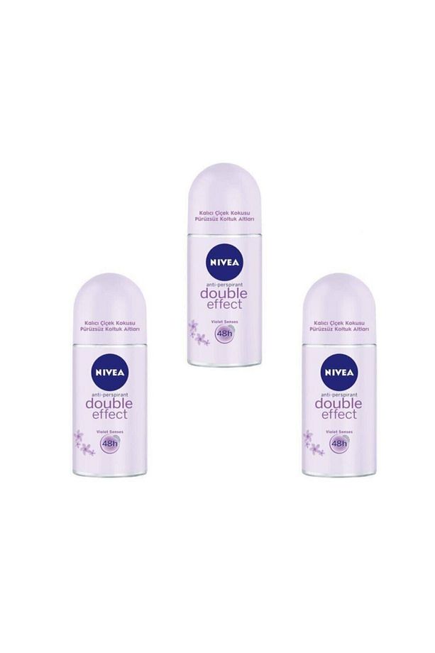 Deo Roll-on Kadın Deodorant Double Effect 50 Ml 3 Adet - 1