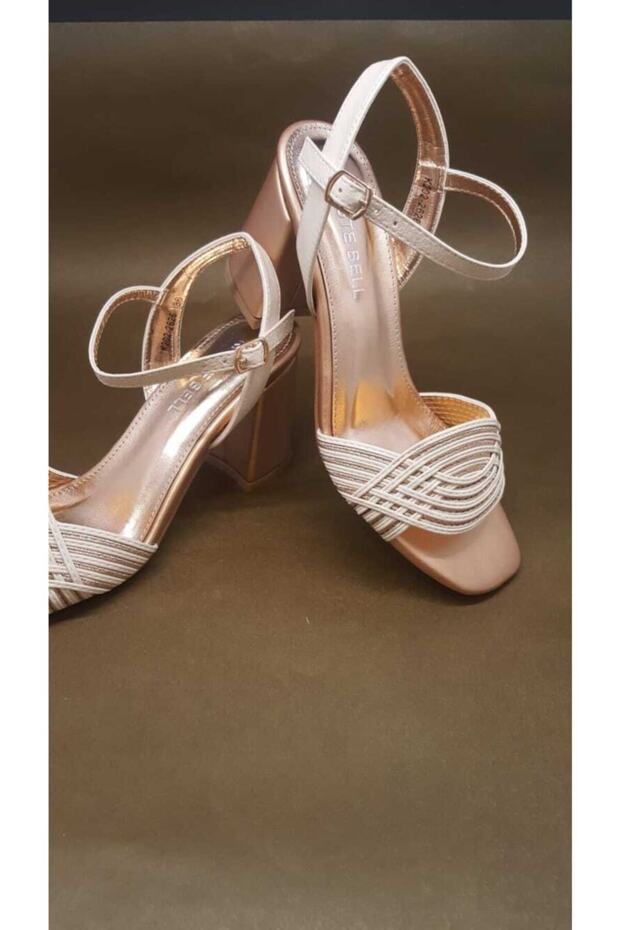 Kadın Bej Sandalet - 3