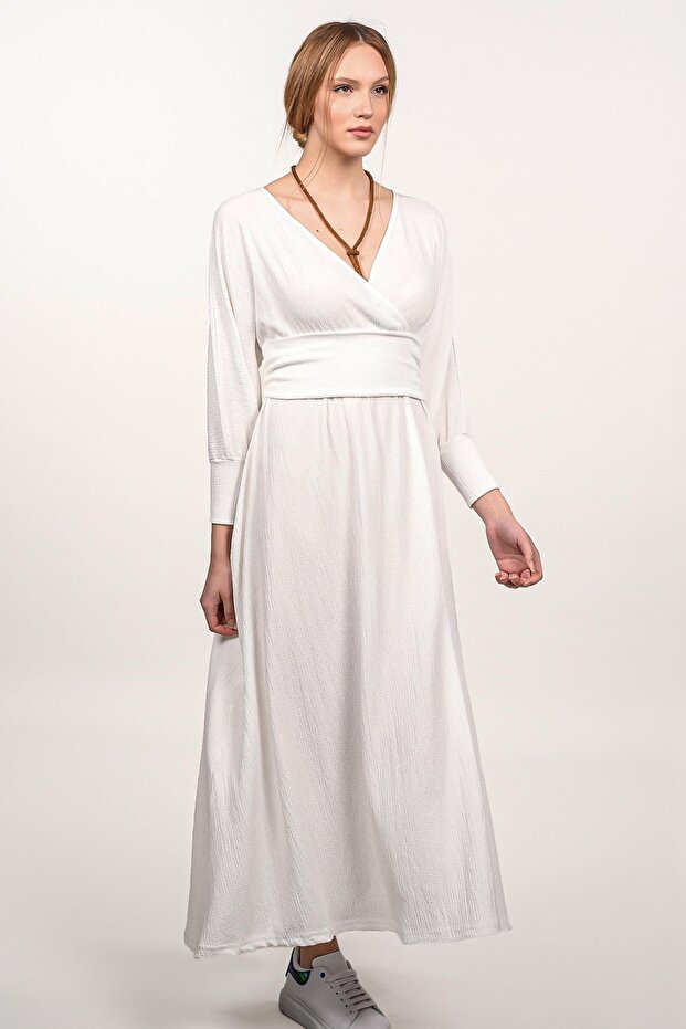 Çift Taraflı Cepli Elbise (b21-4010) - 1