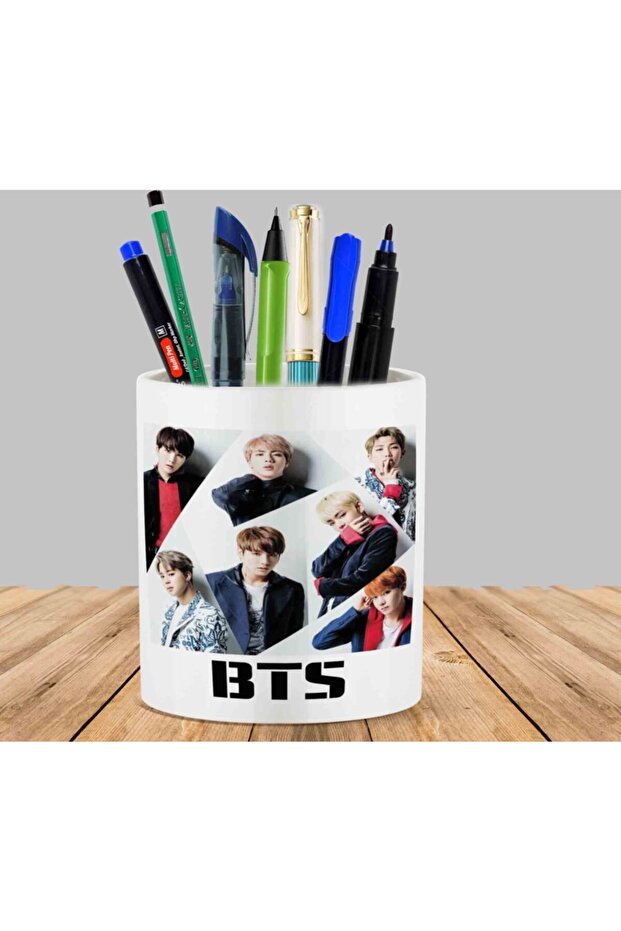 Bts Bangtan Boys Cactus Succulent Flower Pot Pen Holder