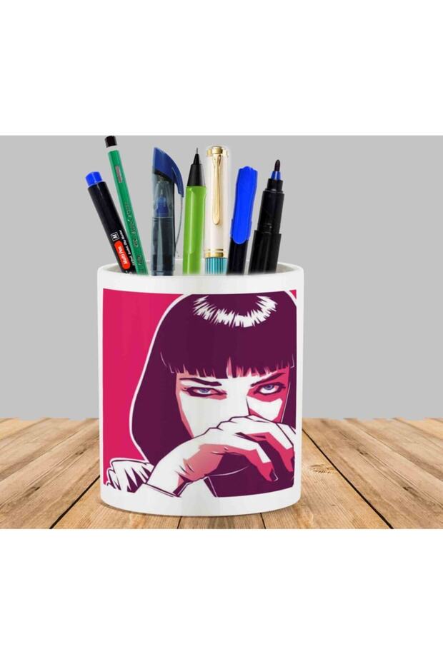 Mia Wallace Pulp Fiction Cactus Succulent Flower Pot Pen Holder