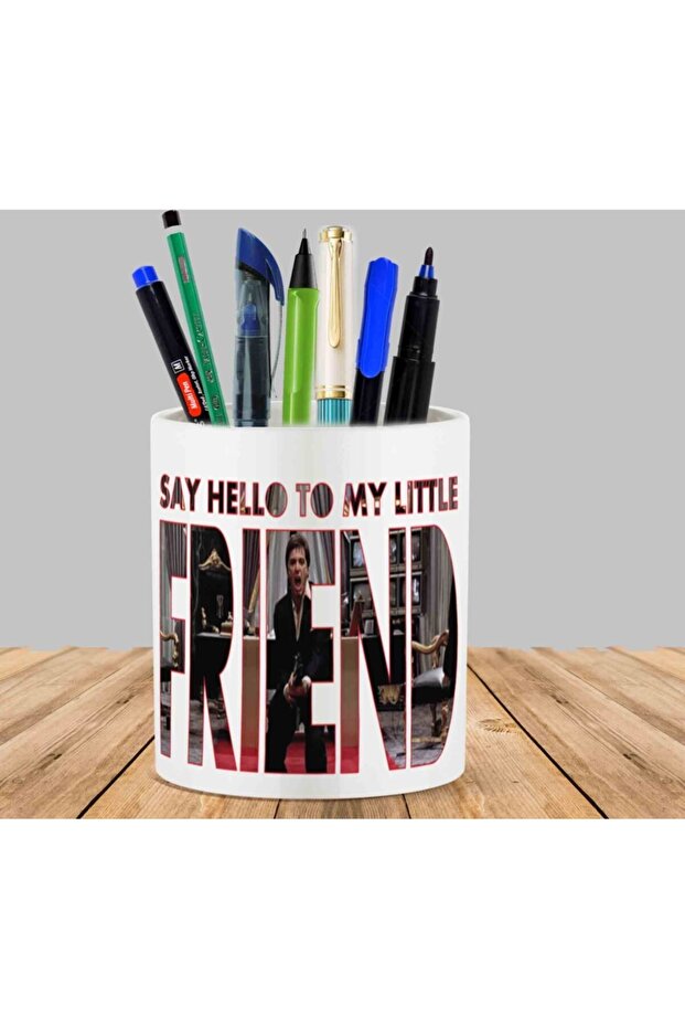 Scarface - Say Hello Cactus Succulent Flower Pot Pen Holder