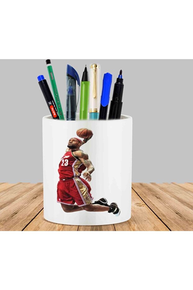 Lebron James Cactus Succulent Flower Pot Pen Holder