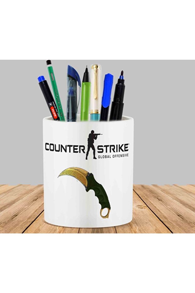Csgo Knife Cactus Succulent Flower Pot Pen Holder