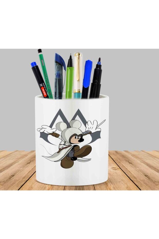 حامل قلم أصيص زهور صبار عصاري من Assassin Mickey Mouse