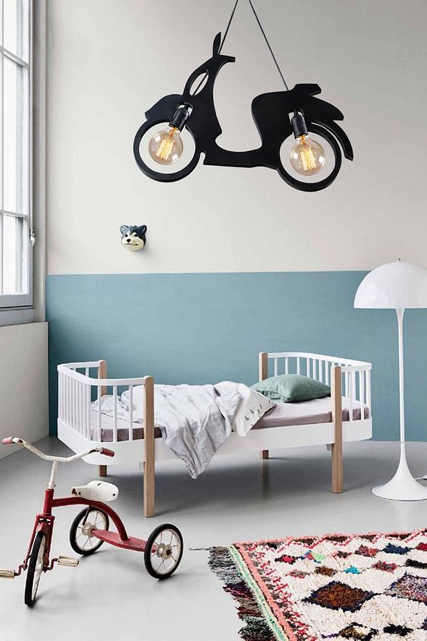 Scooter Motor Bisiklet Avize Sarkıt Modern Rustik Dekoratif Lamba Genç-çocuk Odası - 4
