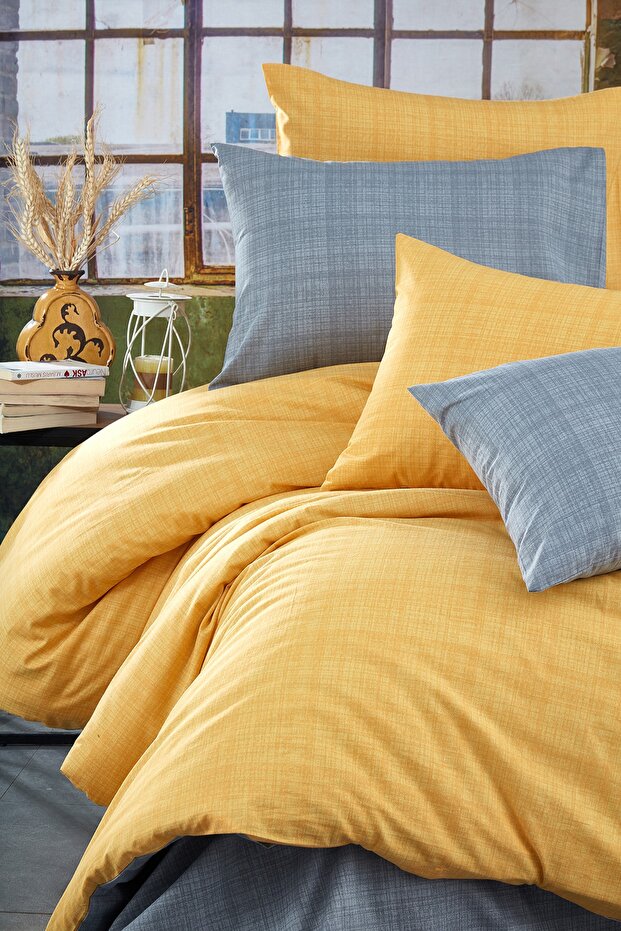 100% Cotton Single Double Sided Duvet Cover Set