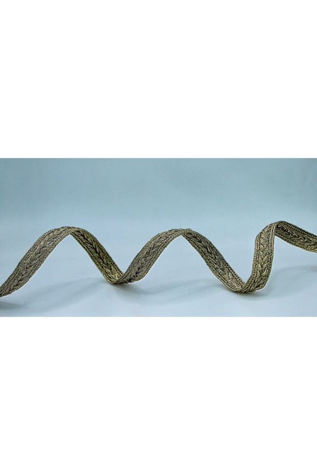 Sarı Simli 3lü Biye Şerit 1 Cm 5 Mt - 2