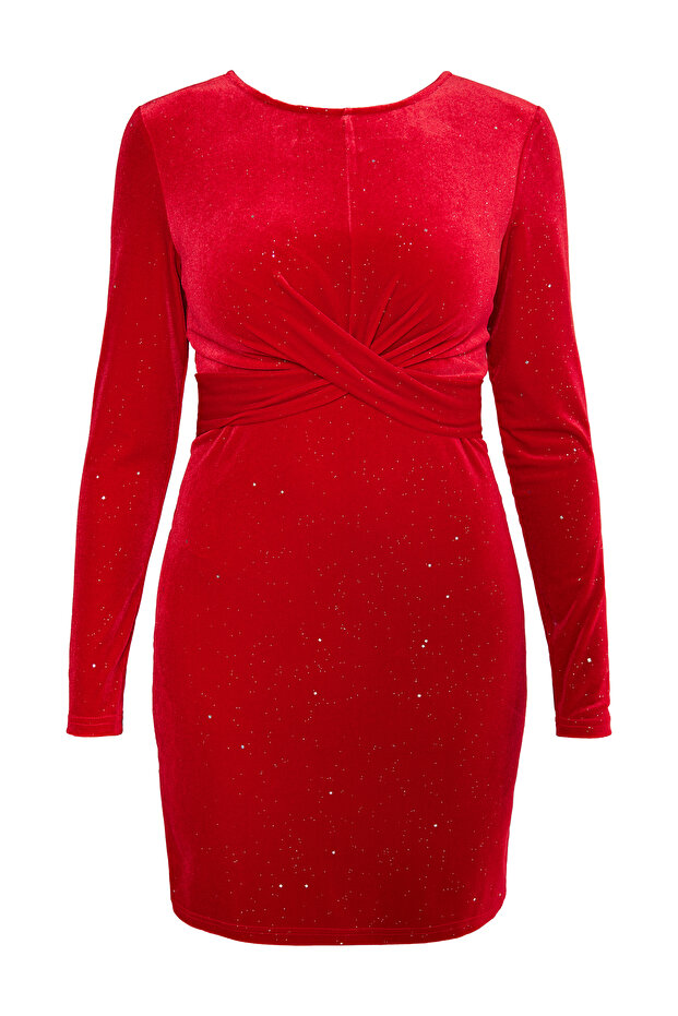 Glitzerndes Samtkleid nal - 1