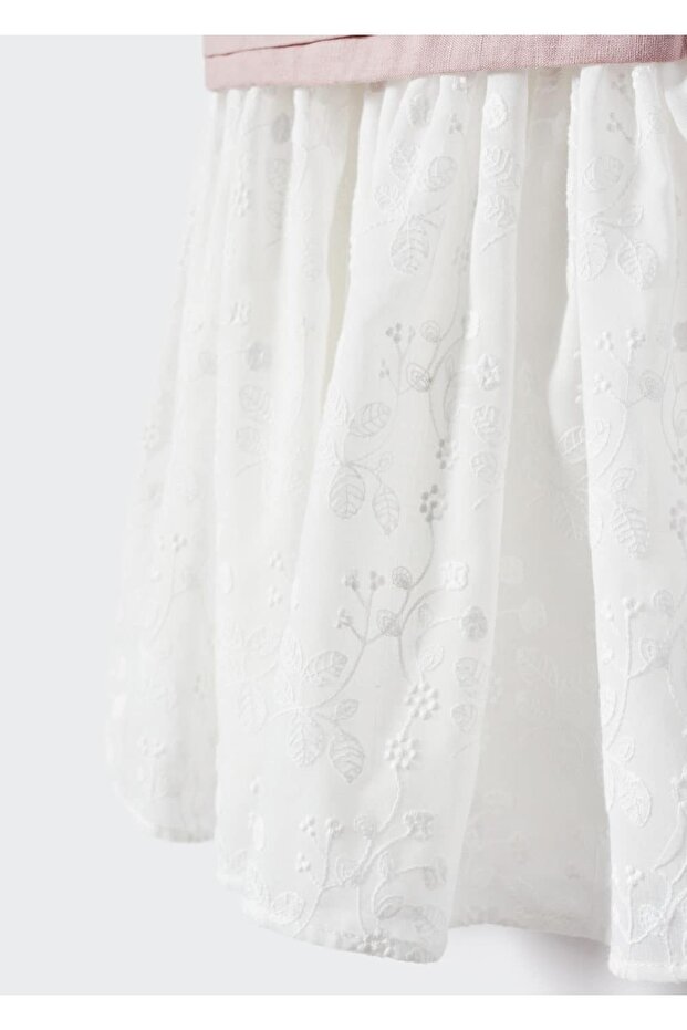 Çiçek Işlemeli Elbise - 7
