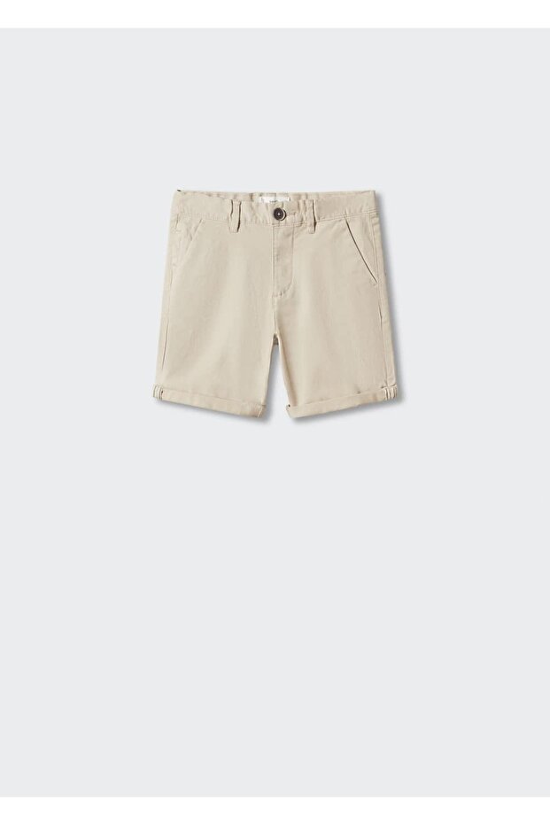 Pamuklu Bermuda Şort - 1