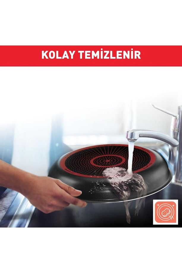 Ingenio Exception Serisi 6X Büyük Set 12 Parça Premium Titanium6X kaplama Tencere Seti - 5