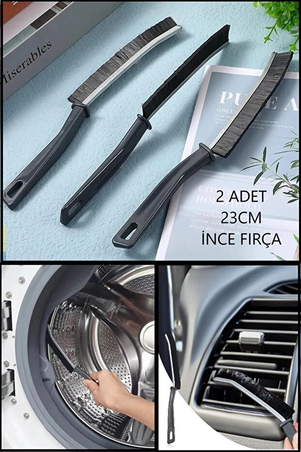 2 Multi-Purpose Fine Cleaning Brush - Joint Bathroom Kitchen Sink Detail Cleaning Brush
