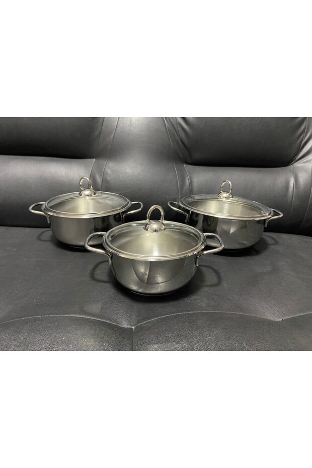 6 PARÇA ÇELİK GÜVEÇ SET - 1