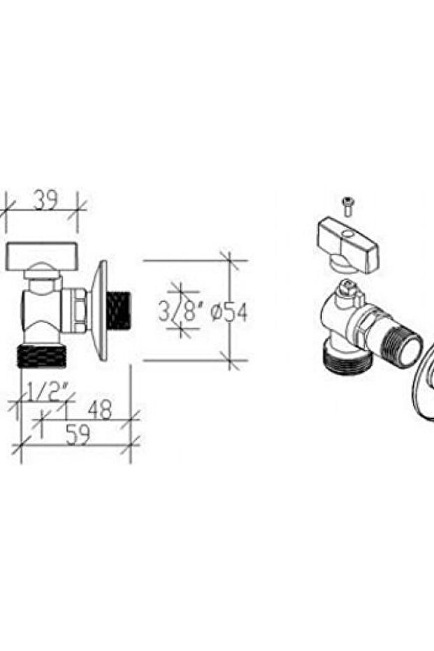 69120 Model Washing Machine Tap - 2