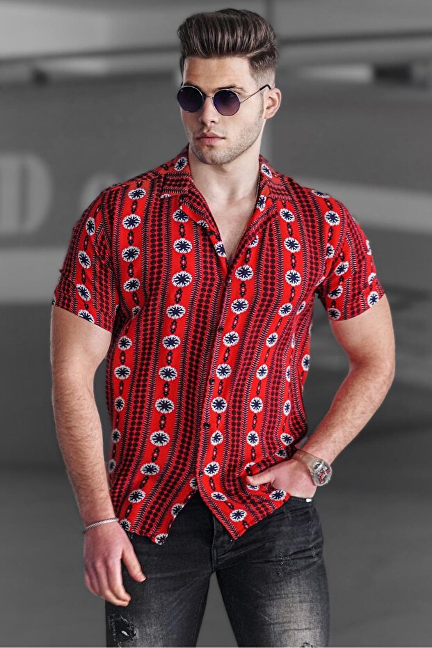 Men's Red Shirt 4930