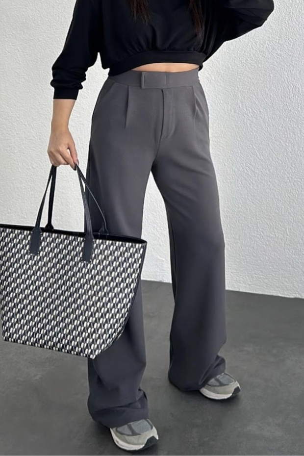 Cırtlı Palazzo Pantolon - 1