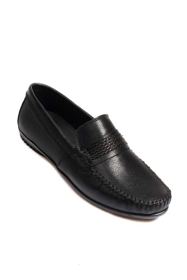 Tugerdi Genuine Leather Black Light Sole Quality Men's Loafer Shoes TG09585131509