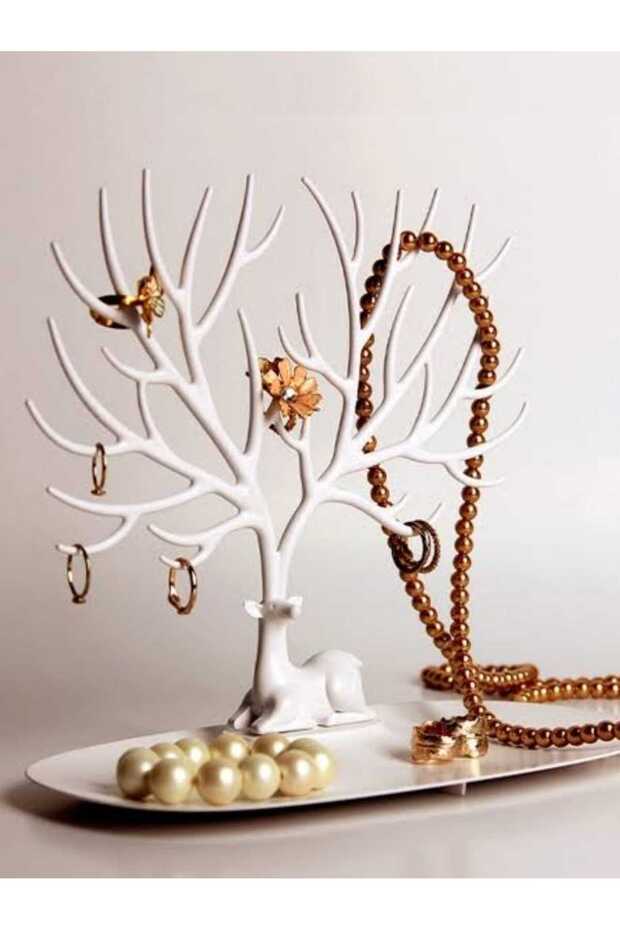 Deer Design Jewelry Stand Ring Earring Organizer Necklace Bracelet Tree Organizer Hanger