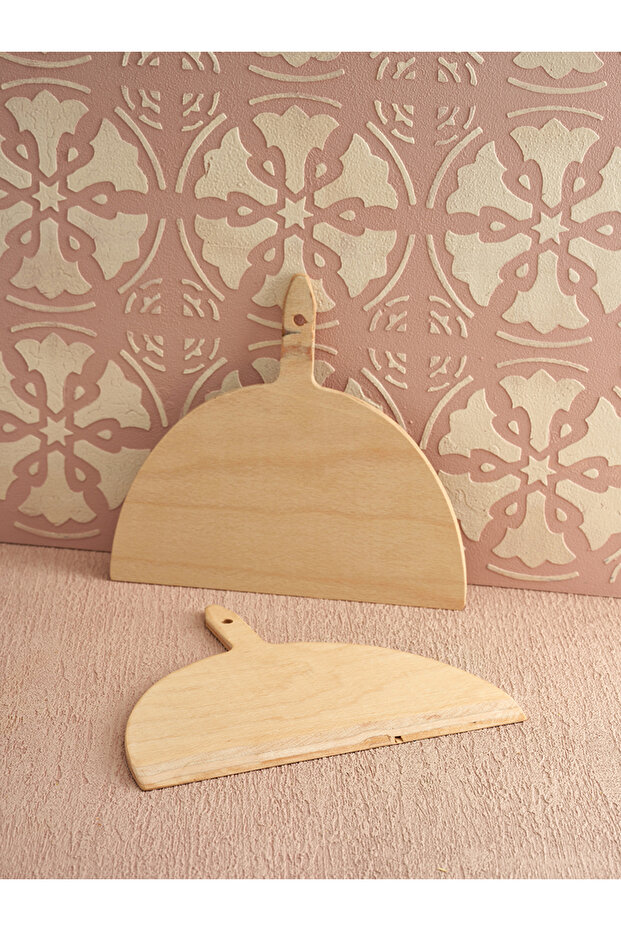 Wooden Board Genuine Beech Wood Special Made 2-Piece Shovel Set for Pizza Lahmacun