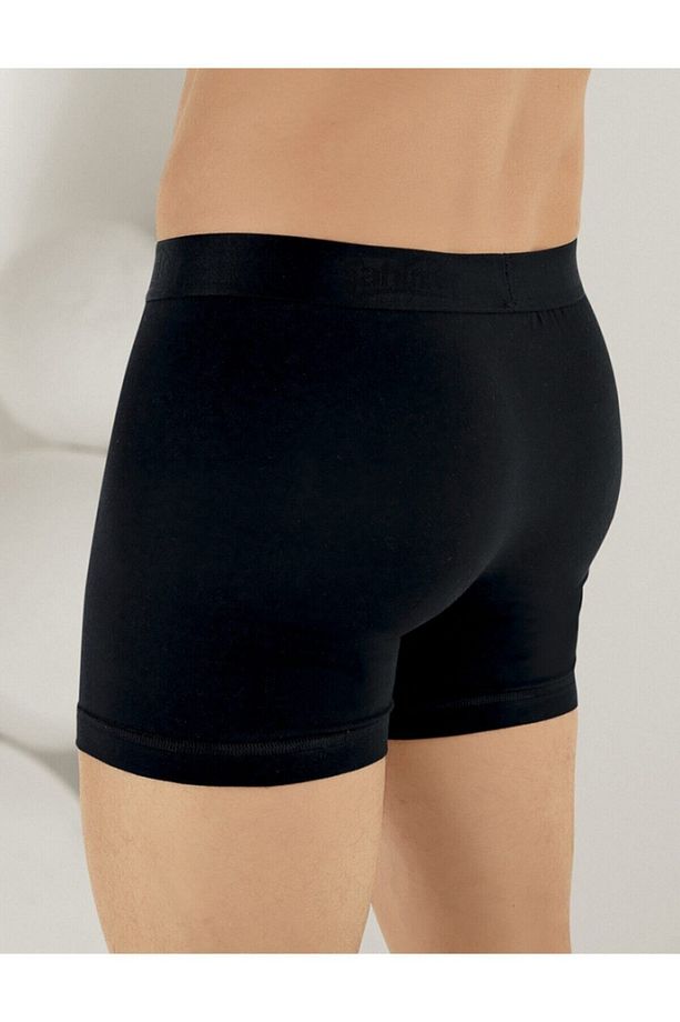 Likralı Yazılı Torbalı Boxer Lacivert Me031 - 2