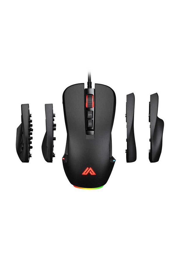 RGB LED Işıklı 10 Işık Modu ve 8/14 Programlanabilir Makro Tuşlu Kablolu Optik 10000 DP Oyuncu Mouse - 1