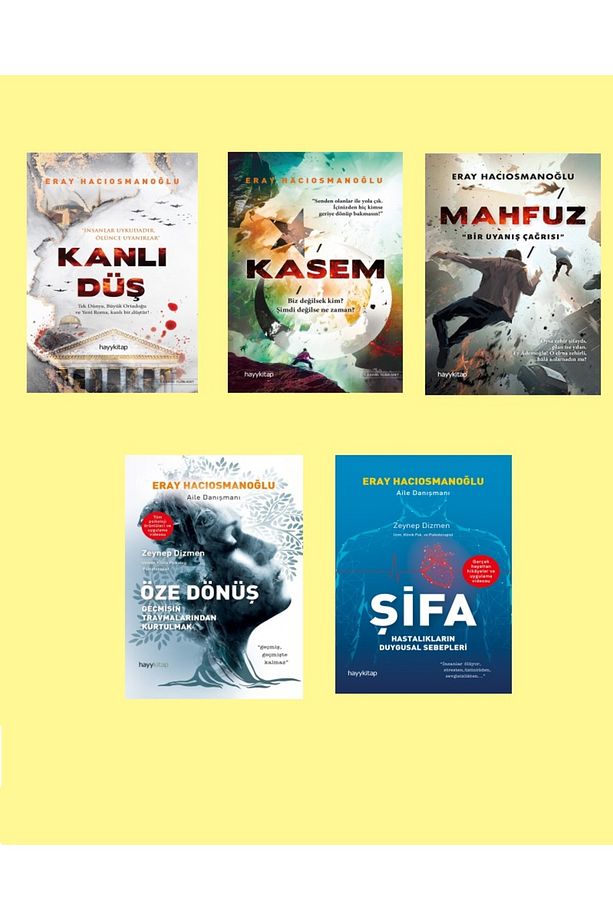 Eray Hasıosmanoğlu 5'li Set / KANLI DÜŞ - KASEM - MAHFUZ - ÖZE DÖNÜŞ - ŞİFA - 1