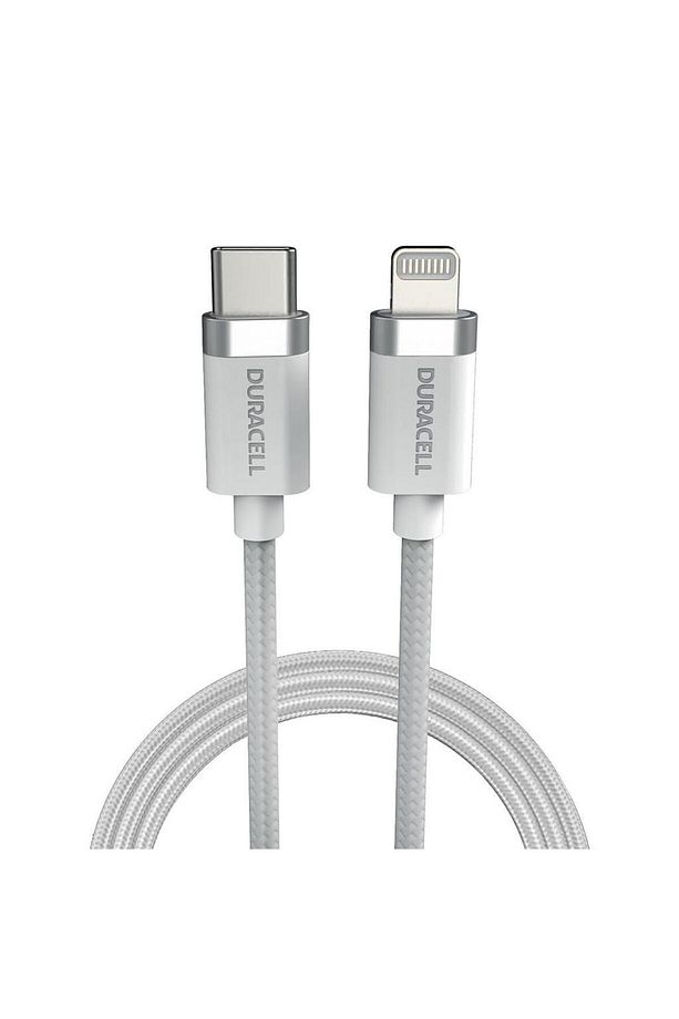1m Lightning to USB-C Örgülü Şarj Kablosu - Beyaz - 2