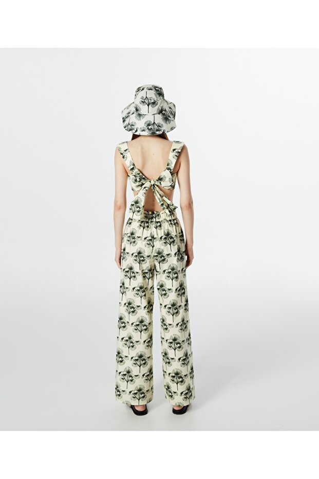 Palm Tree Pattern Bustier - 5