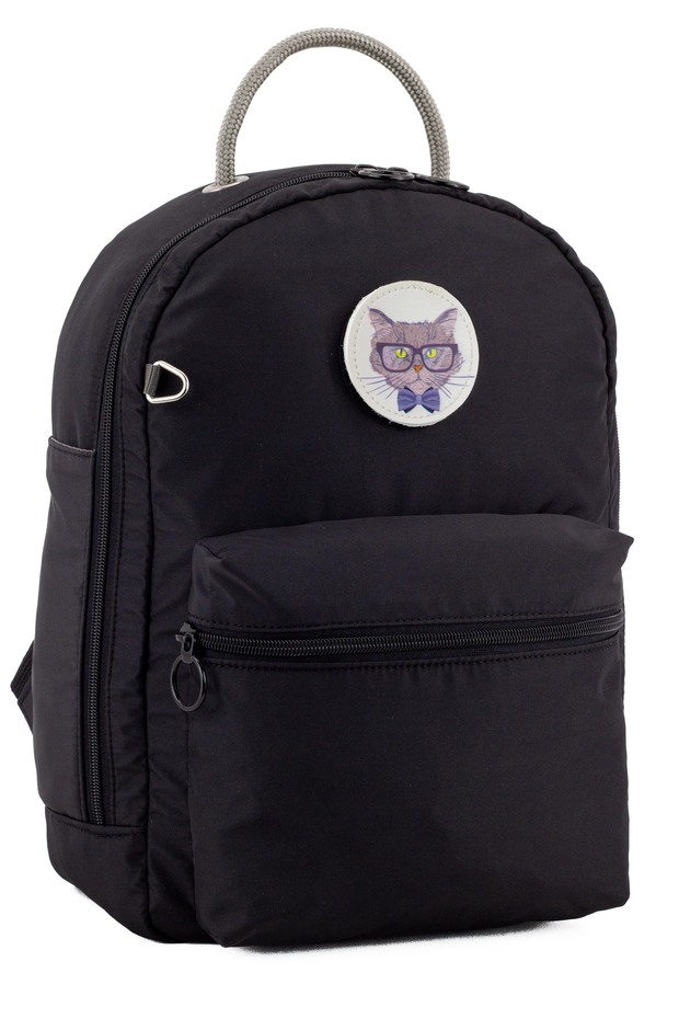 Bobi Black Waterproof Bondit Fabric Large Volume Illustrated Mother Baby Care Backpack