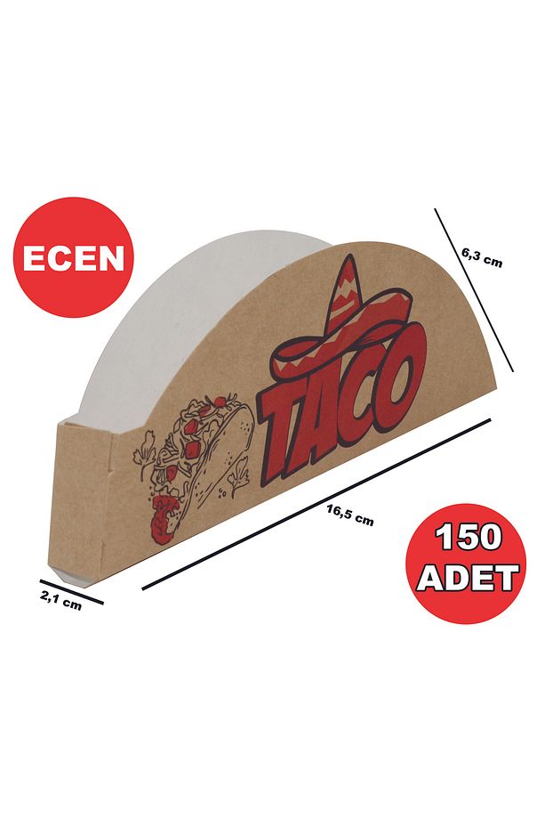 Taco Tutucu Stand Baskılı 150 Adet - 1
