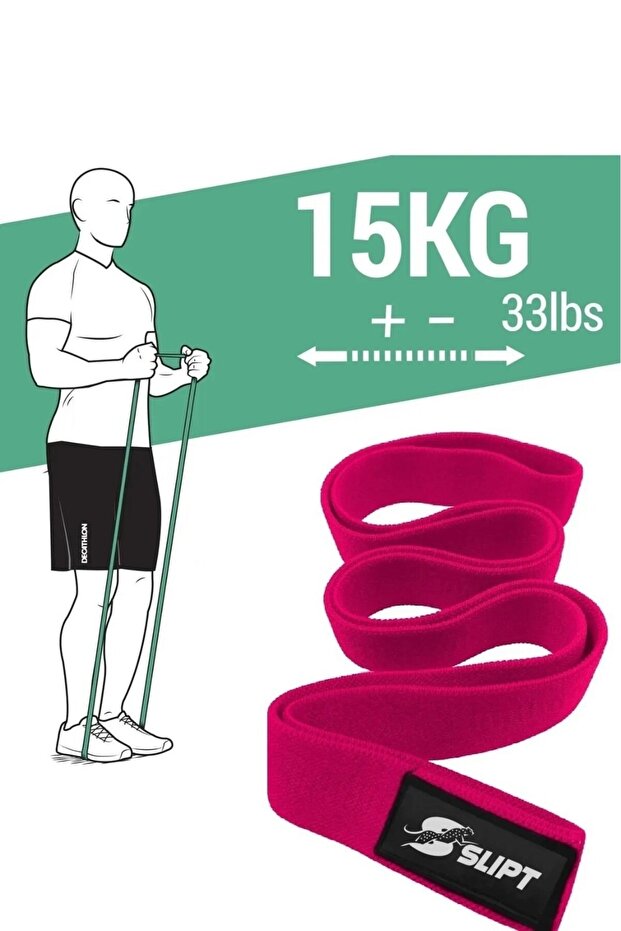 CKSpor 15 Kg Active Sert Loop Direnç Bandı Süper Loop Bandı Egzersiz Direnç Lastiği - 1