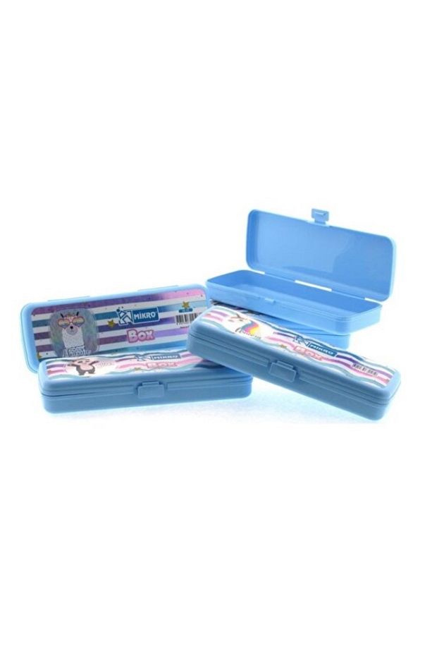Mikro M-70 Tek Bölmeli Panda Temalı Mavi Kalem Kutusu - 1