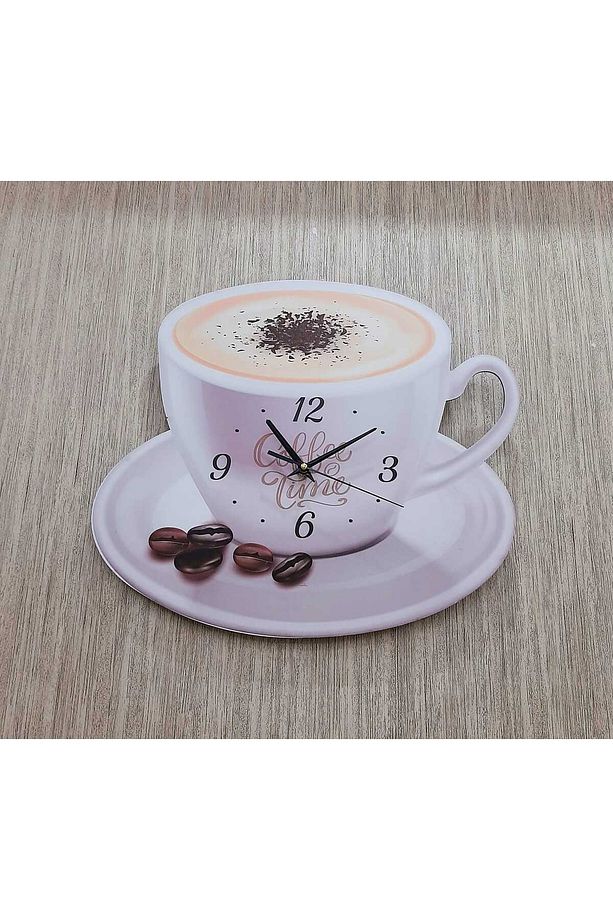 Kahve fincan model mutfak duvar Saati 45x30 Cm Uv Baskılı - 1