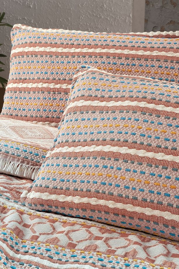 Aramis Taba Tek Kişilik %100 Pamuk Mood Comfort Yıkamalı Yatak Örtüsü Seti - 5