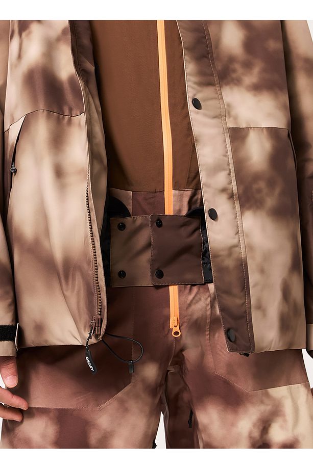 Kahve Erkek Kapüşonlu Kayak Montu FOA402345 RANGE RC JACKET - 6
