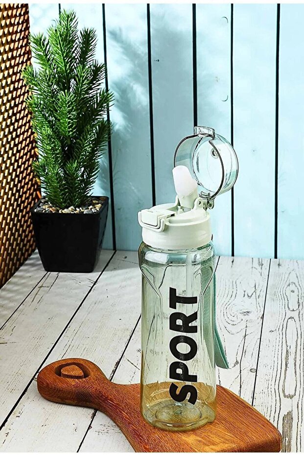 Green Sport Athlete Student 700 ml Water Bottle Water Bottle 100% Leak Proof Lockable Drawstring Top Quality Bpa Free